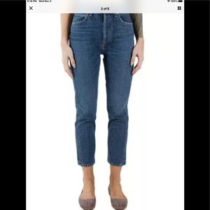 Agolde  Riley high rise straight cropped jeans 28